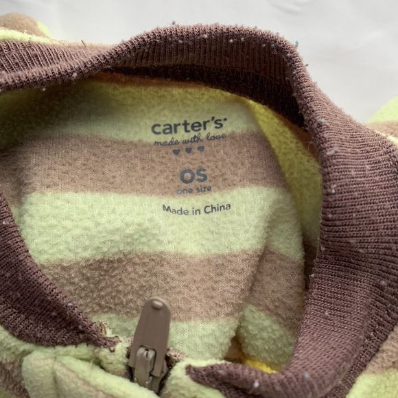 Carter's Fleece Sleeves Zip Up Sleep Sack One Size - Picture 3 of 4